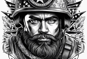 independence, freedom, courage, american, soldier tattoo idea
