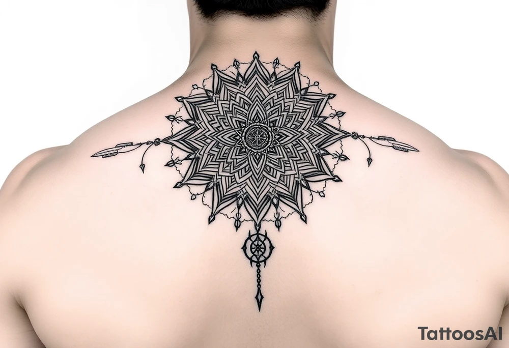 intricate mandala with sacred geometry and cosmic elements tattoo idea intricate mandala with sacred geometry and cosmic elements tattoo idea