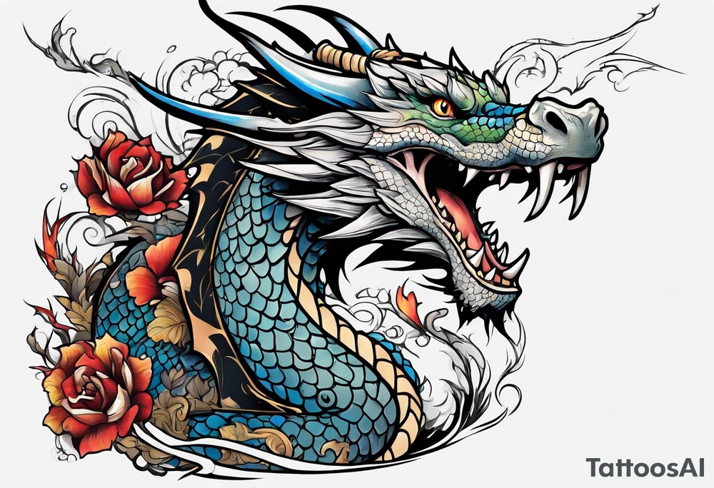 Dragon tattoo idea