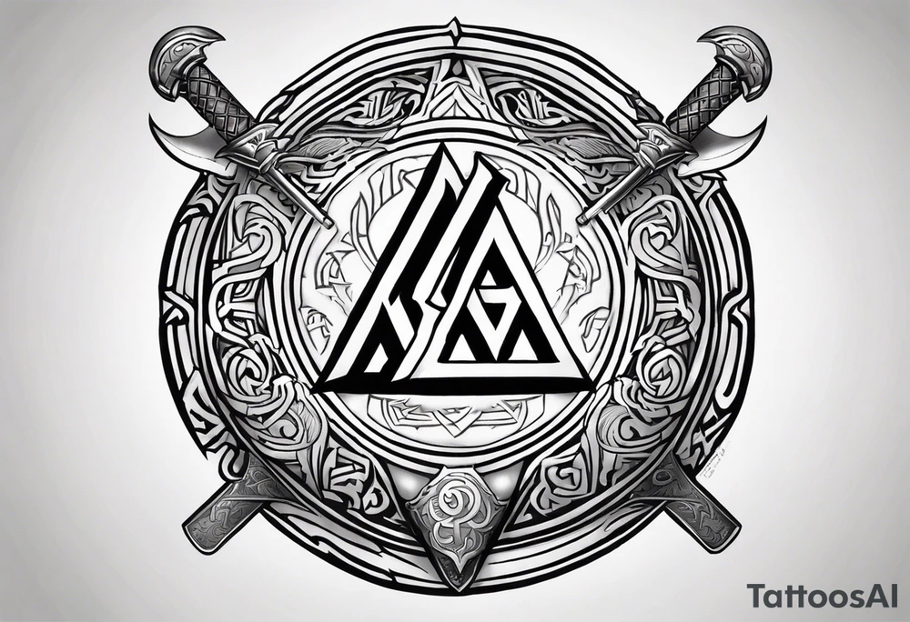 Valhalla round shield axe
Valknut sword dragon tattoo idea Valhalla round shield axe
Valknut sword dragon tattoo idea