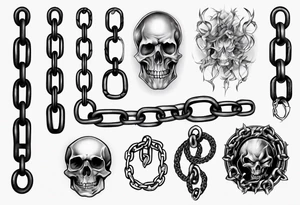 Chains tattoo idea