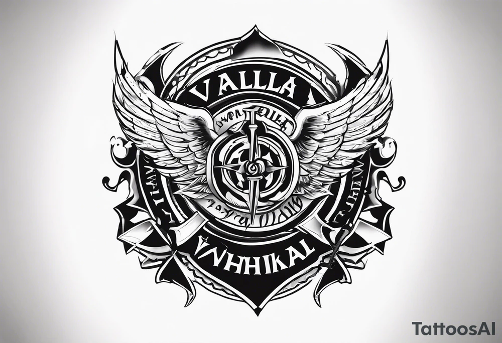 valhalla wounded tattoo idea