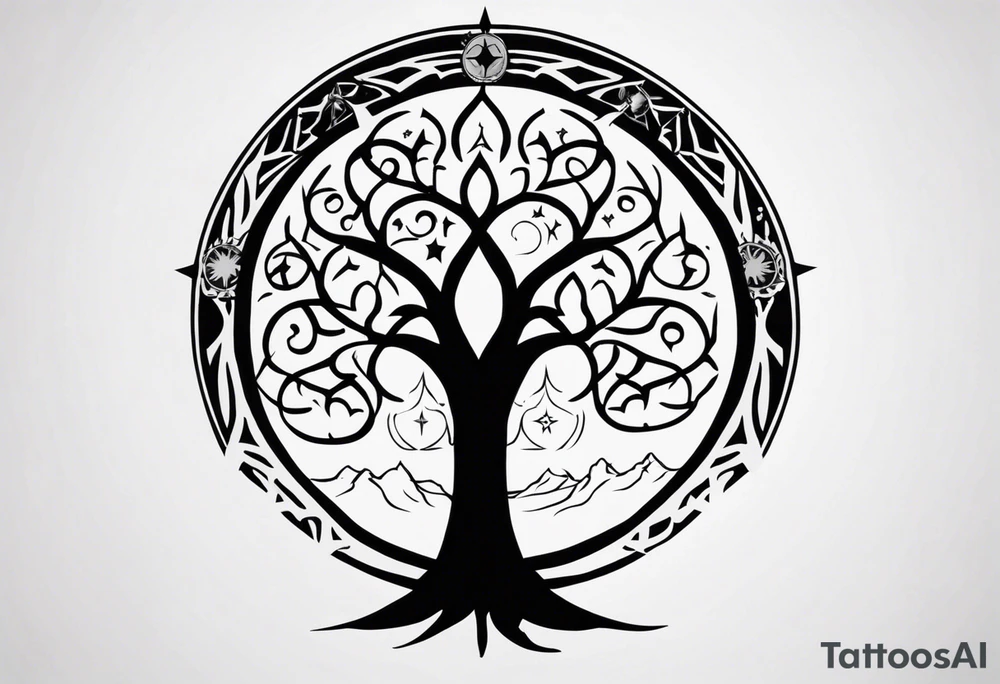 White tree of Gondor, star wars rebel symbol, doctor who tattoo idea