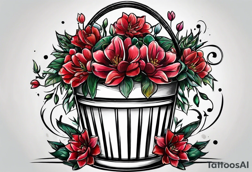 Flowerbucket Alcadon tattoo idea