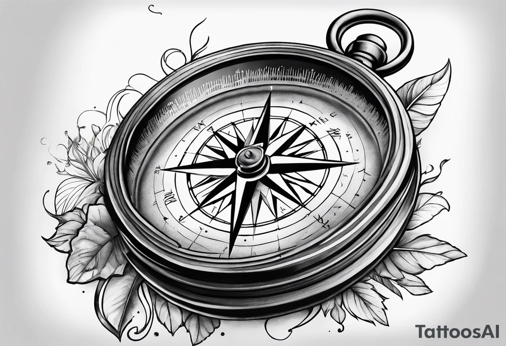 compass tattoo idea
