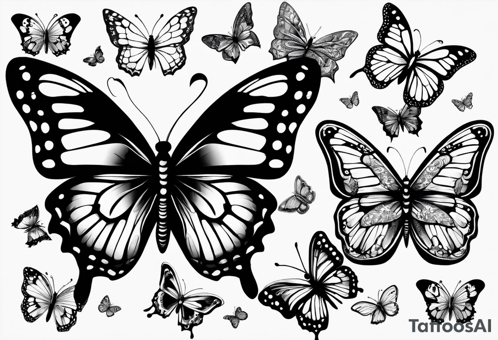 butterflies tattoo idea