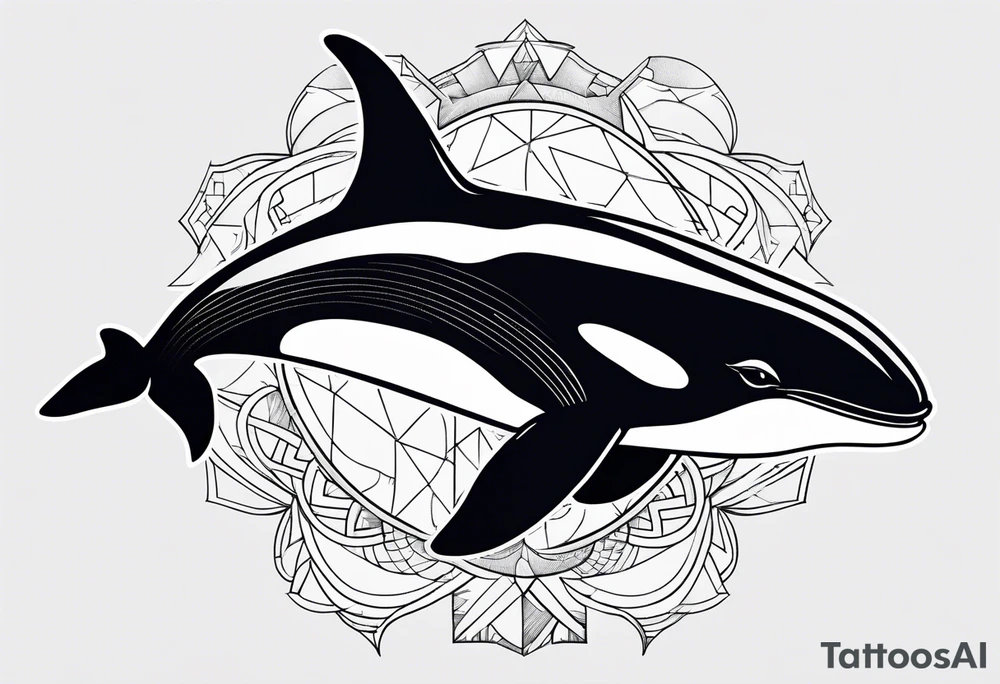 Orca whale tattoo idea