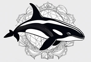 Orca whale tattoo idea