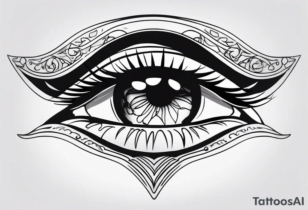 Themis eyes covered with cloth tattoo idea