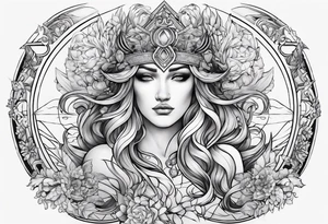 GEMINIS CON POSEIDON tattoo idea
