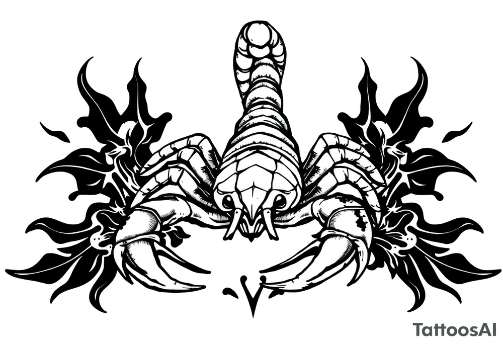 Scorpion Japanese style tattoo idea