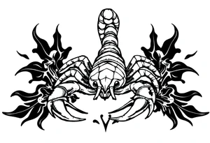 Scorpion Japanese style tattoo idea