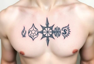 Four elements tattoo idea