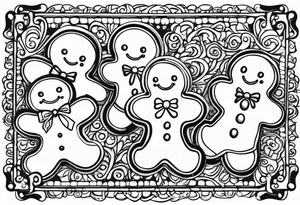 GINGERBREAD MEN tattoo idea