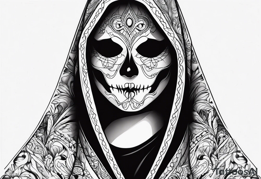 ghost face from scream tattoo idea