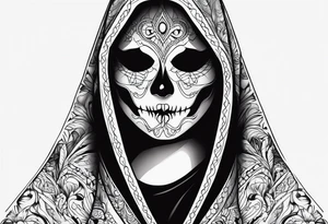 ghost face from scream tattoo idea