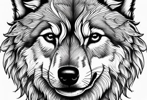 Baby Wolf tattoo idea