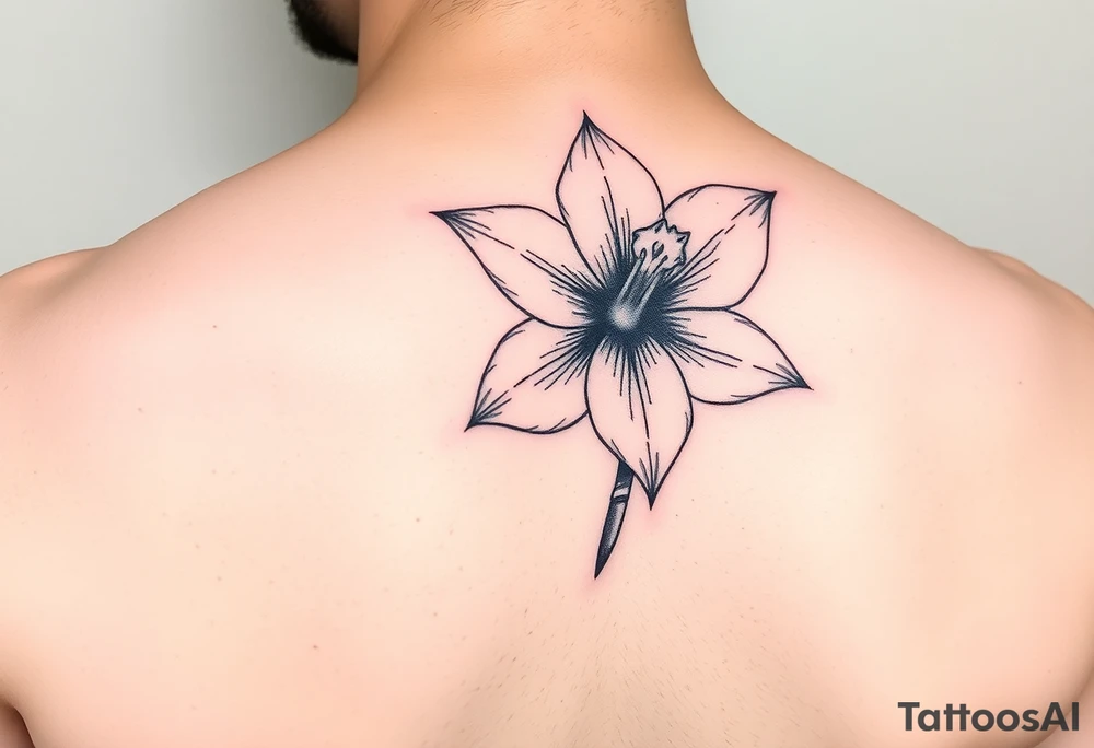 daffodil and the jonquil aquamarine tattoo idea