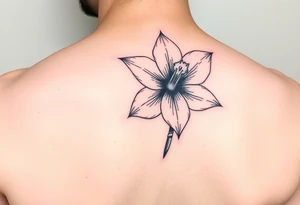 daffodil and the jonquil aquamarine tattoo idea