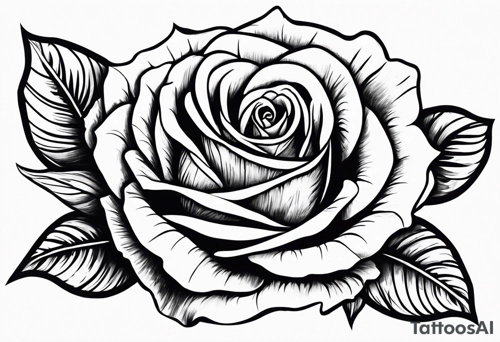 Bondage rose in mouth tattoo idea