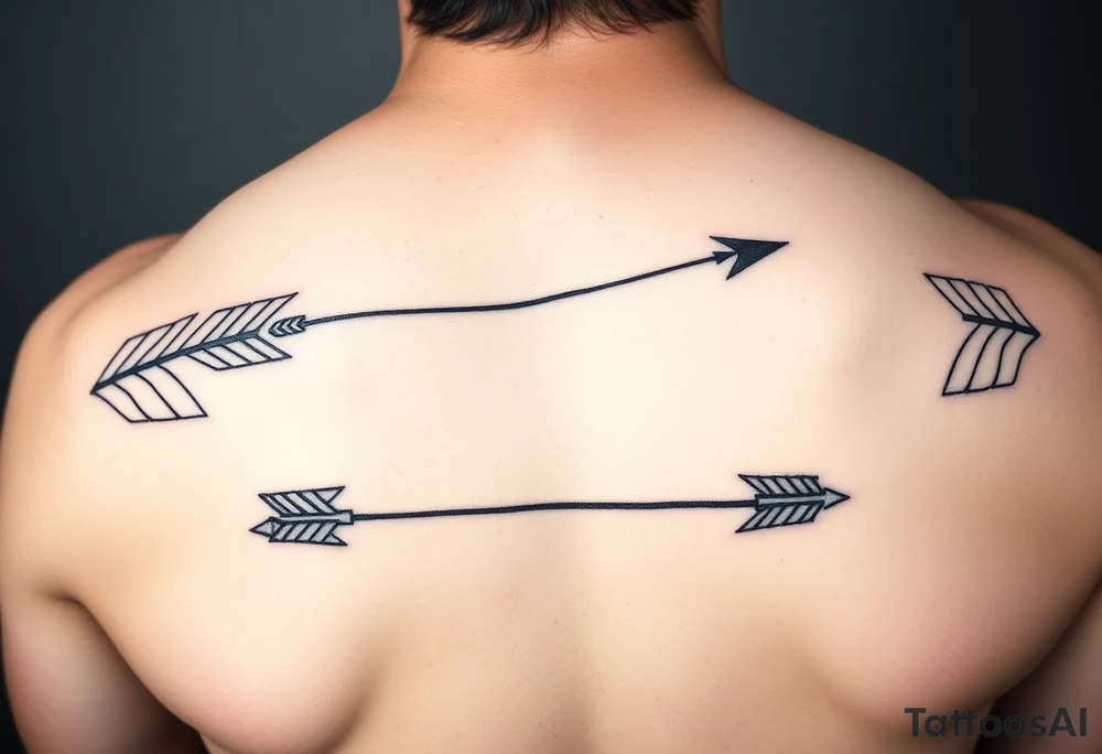 Arrow couple tattoo overcoming addiction fighting through obstacles tattoo idea