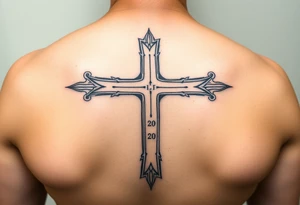 Christian Cross with Galatians 2:20 tattoo idea