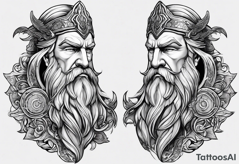 odin zeus tattoo idea