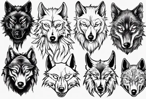 eyeless wolf tattoo idea