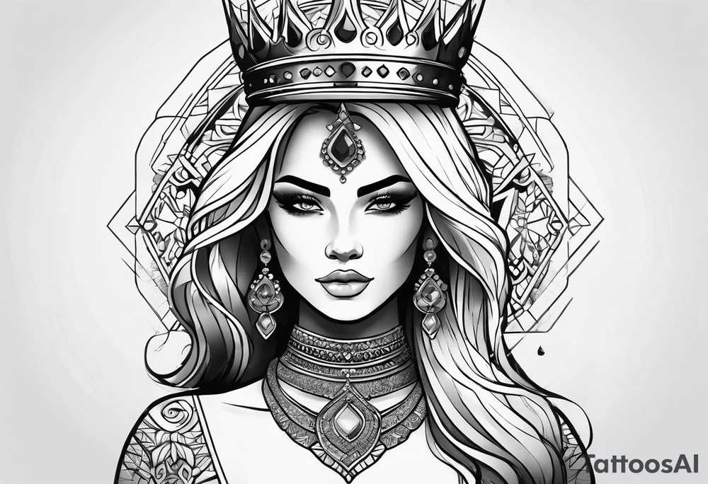 I want you to create me a tattoo with a name Jasmyne with a crown tattoo idea