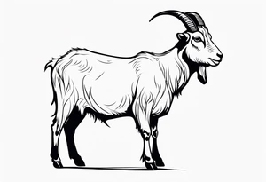 GOAT TEXT tattoo idea