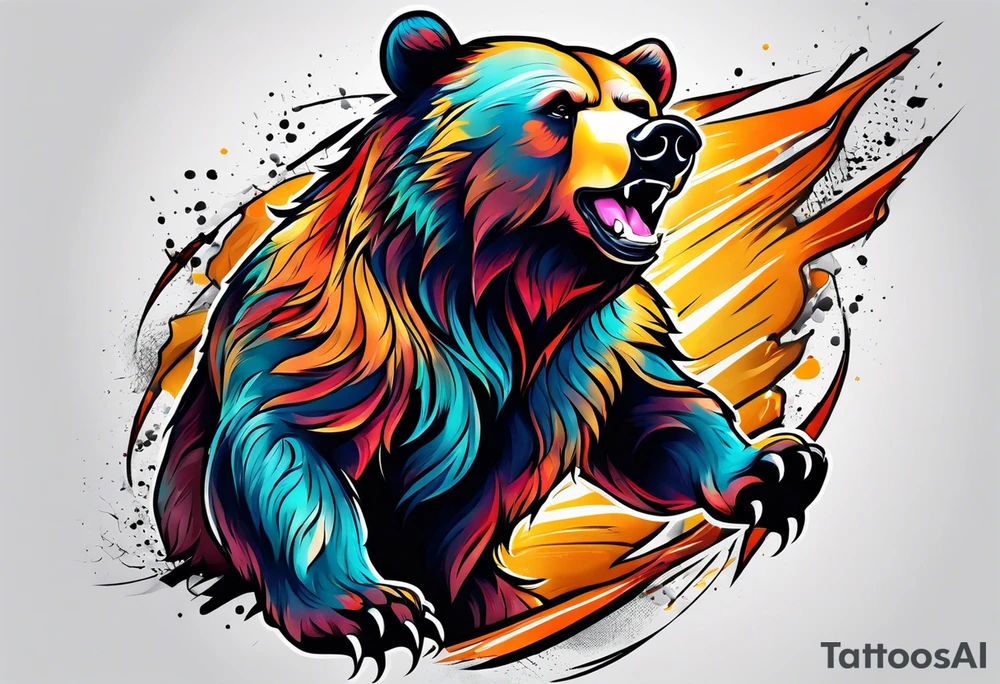 Dancing bear tattoo idea