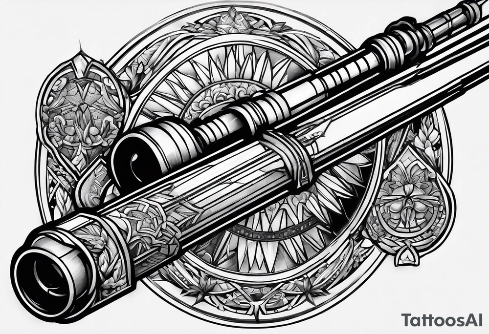 light saber tattoo idea