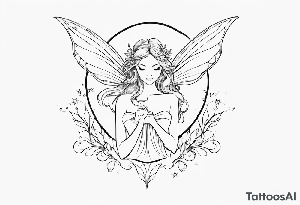 Ethereal Fairy tattoo idea