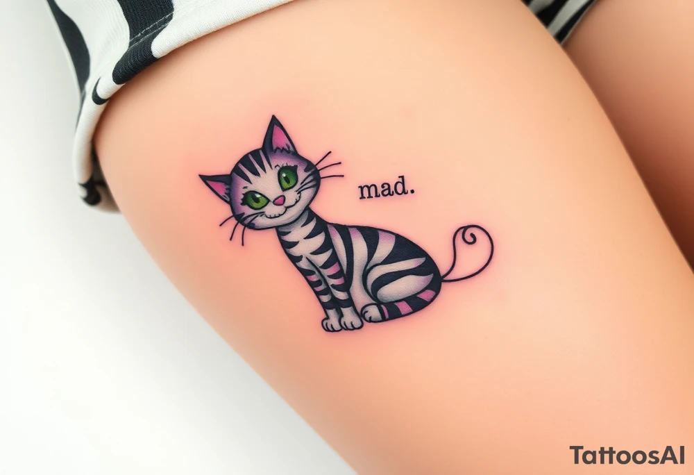 Cheshire cat, we're all mad here tattoo idea