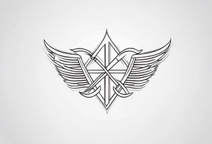 Checkmark tattoo with added detail tattoo idea