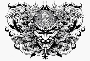 Yone mask tattoo idea