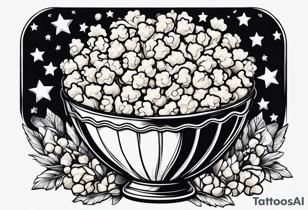 Popcorn tattoo idea