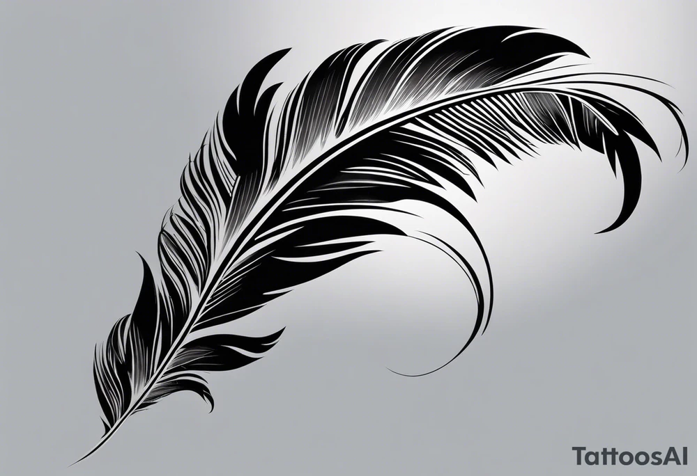 The tattoo begins on the left arm, at the elbow, where feathers are flying under the action of the wind towards the left hand. These feathers share the air space with branches that have leaves, and both elements move together up the left arm. As they approach the shoulder, some lightning appears between them. At this point, the feathers start to converge toward the left chest, where a vortex of energy reveals the head of an owl. The branches converge toward the left side of the back, passing over the shoulder. On the left side of the back, there is a dense, psychedelic element representing the energy of life's creation, with references to the earth, element, and planet. There is also a clay house in this area. tattoo idea