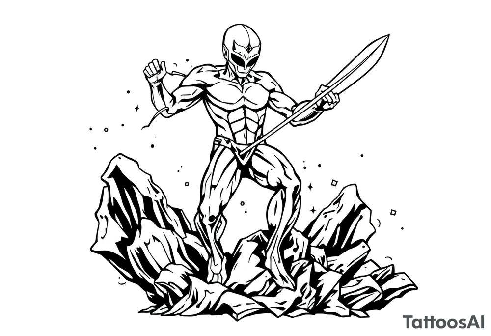 Silver Surfer tattoo idea