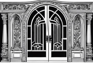 Wizardry, Doors, Weapons, Fantasy tattoo idea