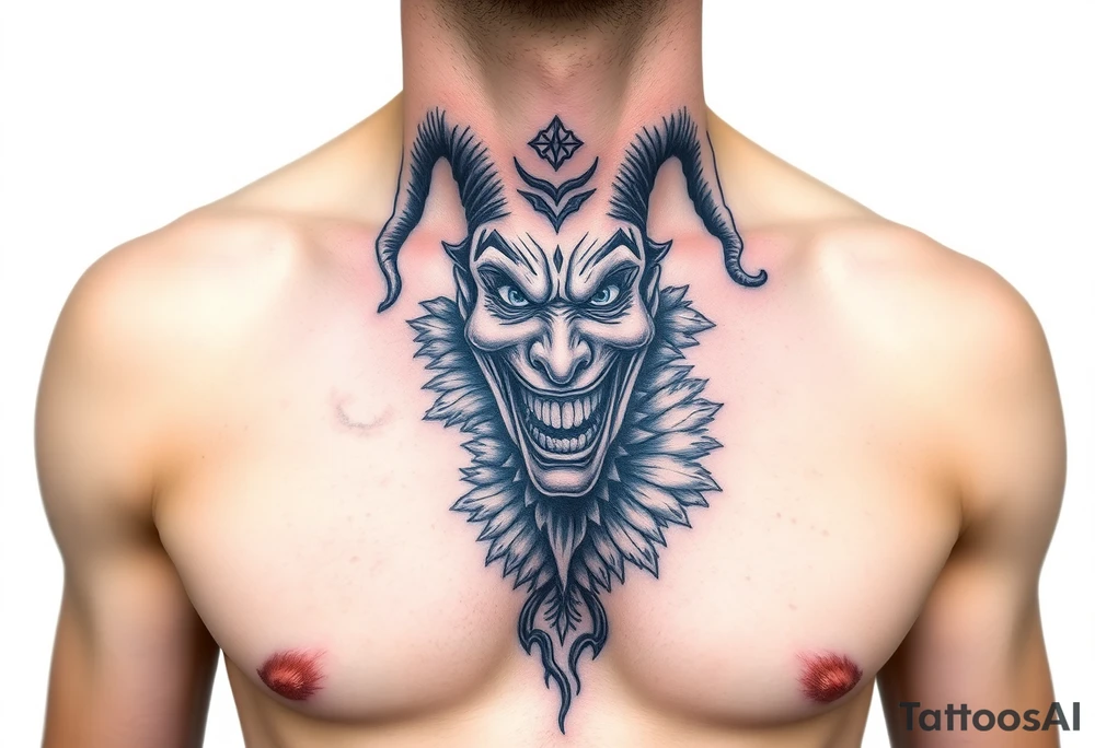 jester see no evil hear no evil speak no evil laugh now cry later together tattoo idea