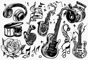 navy
music tattoo idea