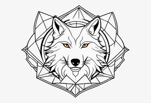 strength, pisces, small, nuanced, wolf, cute tattoo idea