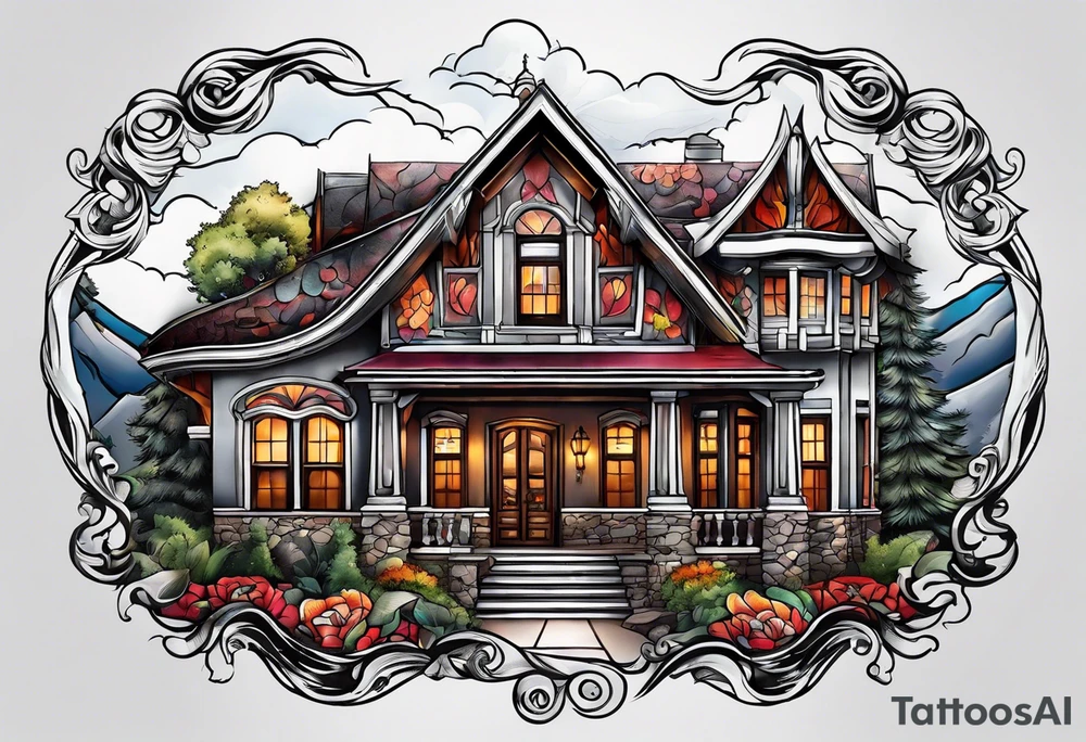 House tattoo idea