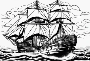 navy ship tattoo idea