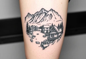 Polish tourist area called morske oko tattoo idea