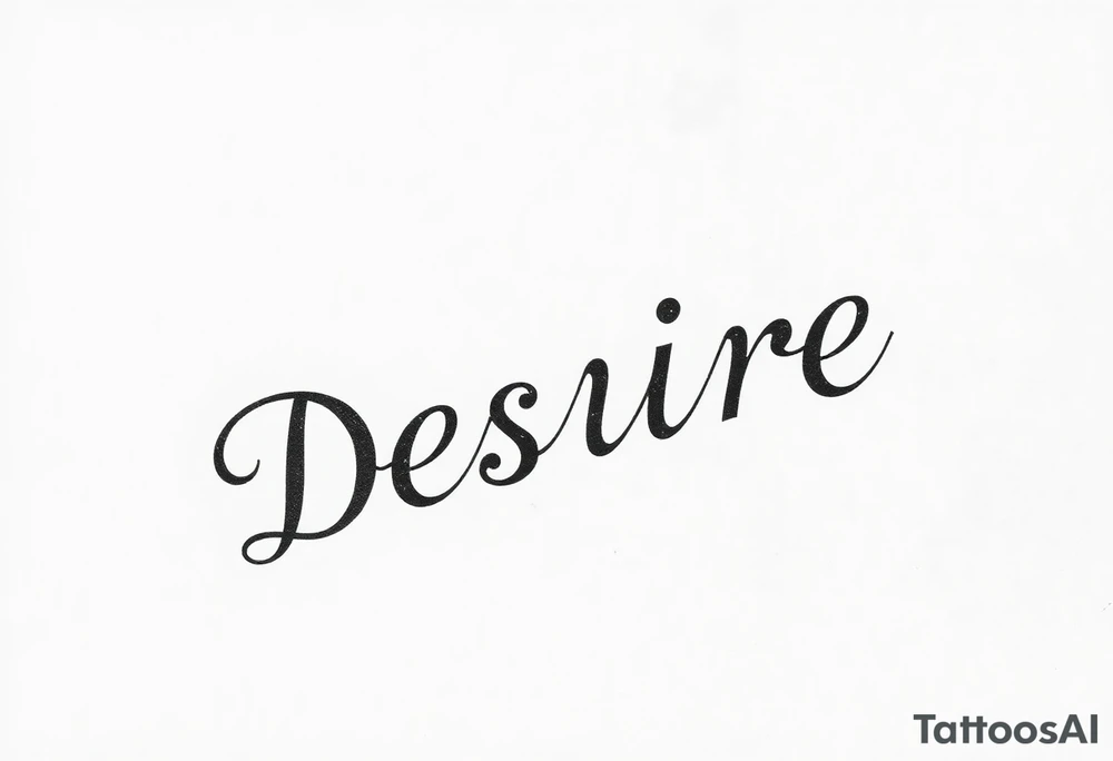 Forearm tattoo that goes along with the word desire tattoo idea