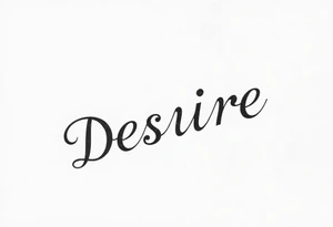 Forearm tattoo that goes along with the word desire tattoo idea