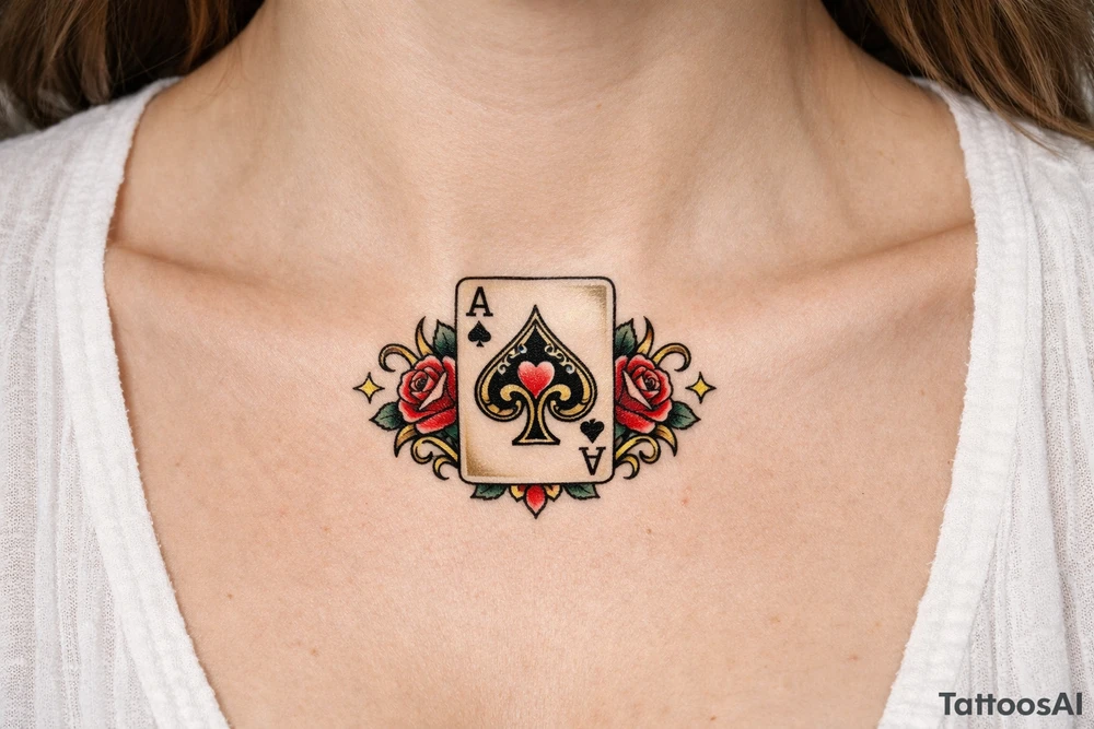 Ace of spades tattoo tattoo idea