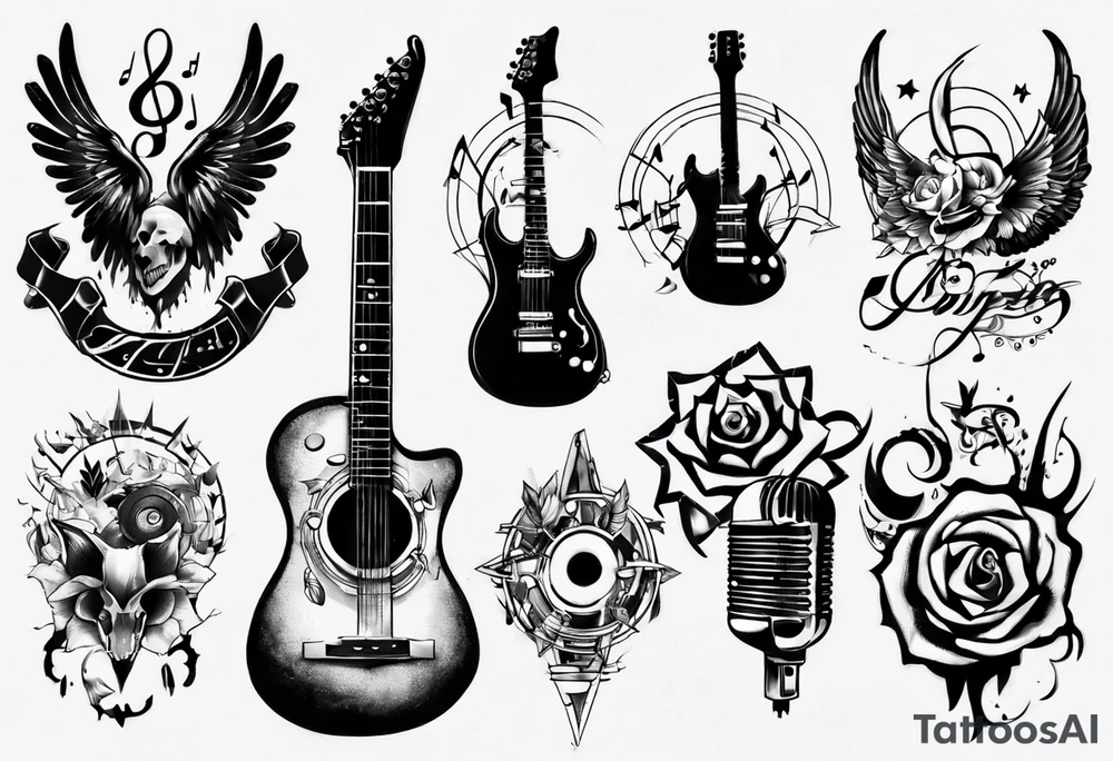 music tattoo idea
